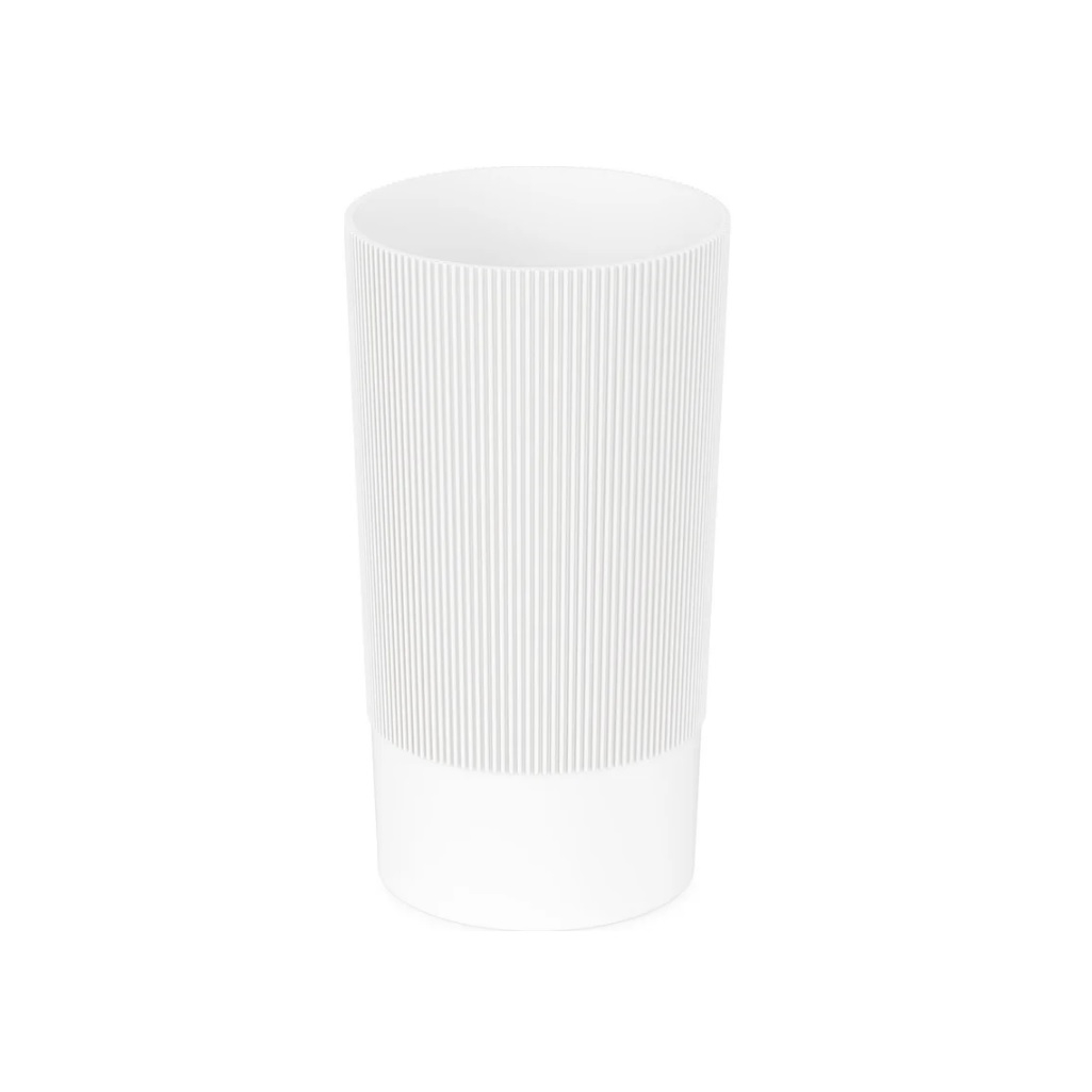 Ваза Альтернатива Версаль, для цветов под срезку, белая, диаметр 150 мм, высота 280 мм