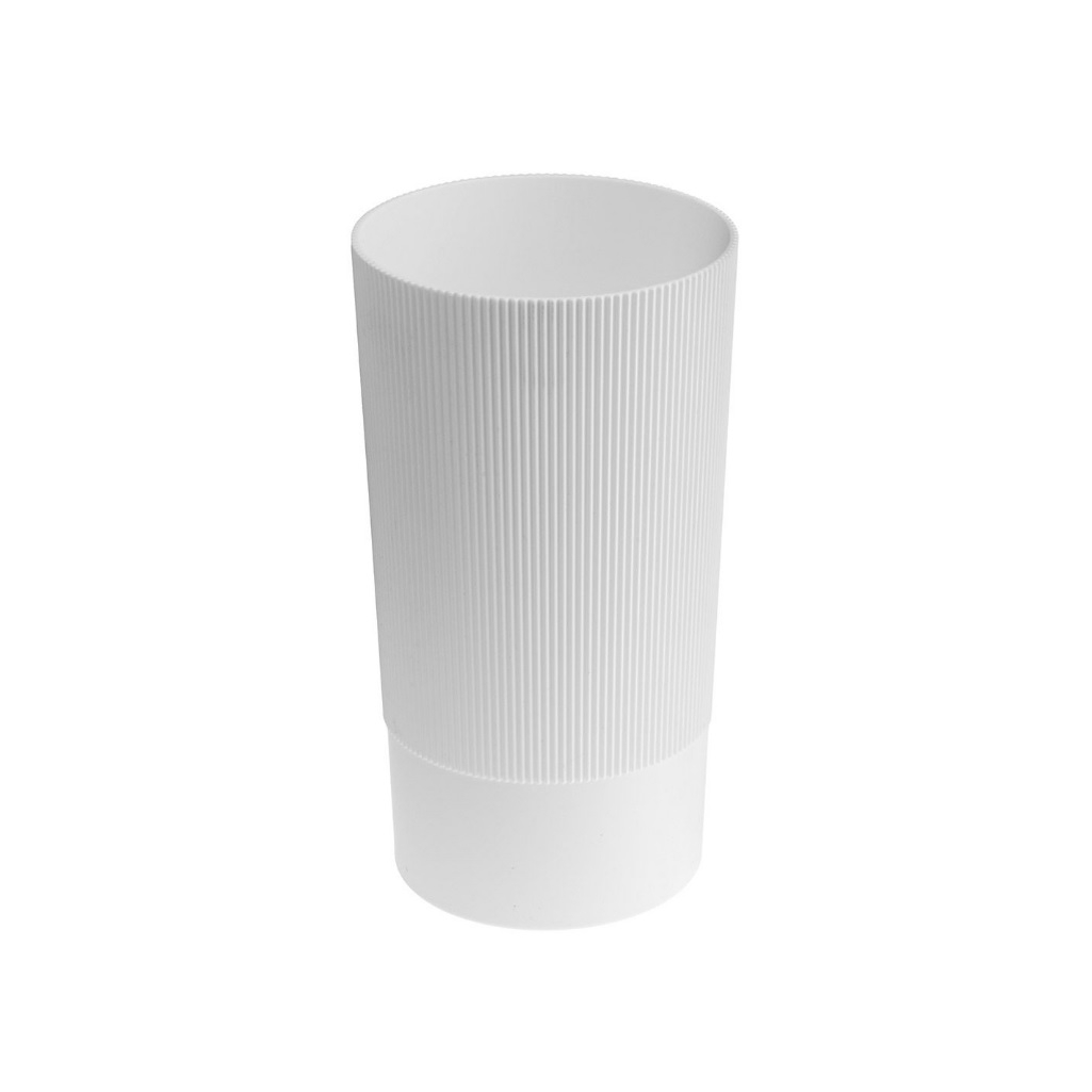 Ваза Альтернатива Версаль, для цветов под срезку, белая, диаметр 150 мм, высота 280 мм