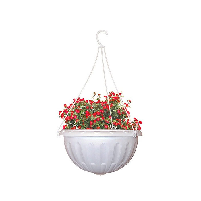 Кашпо подвесное для цветов Джулия 3.5 л, пластик, без поддона
