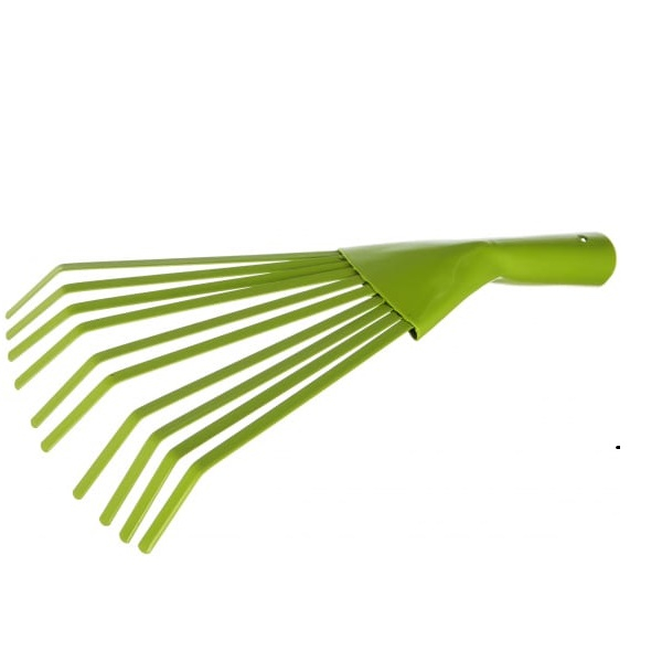 Грабли веерные 10 плоских зубов, без черенка 290 мм Feona 134525
