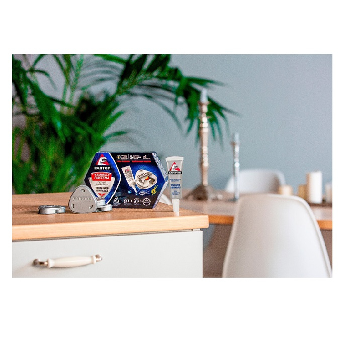 Ловушки + гель от тараканов и муравьев РАПТОР 4 шт 