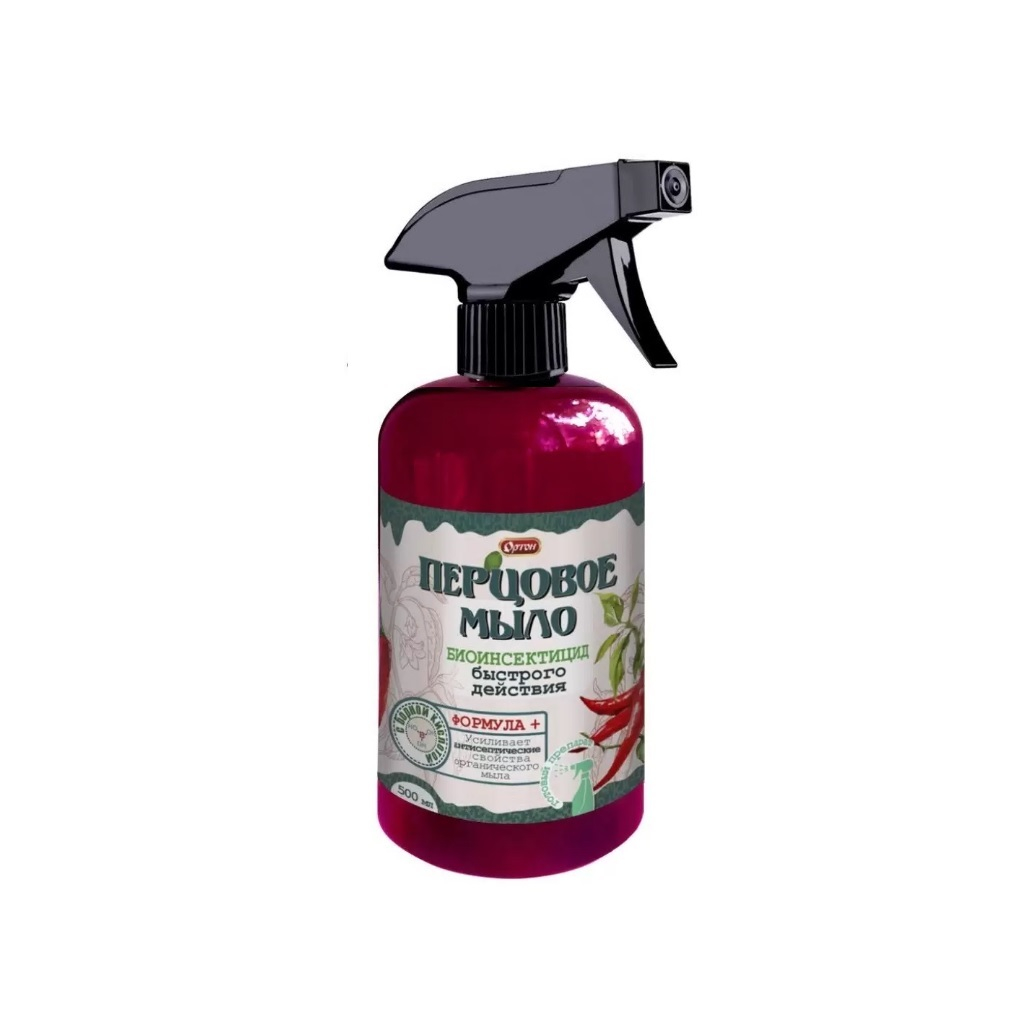 Перцовое мыло Ортон, биоинсектицид быстрого действия, спрей, 500 мл, 494373