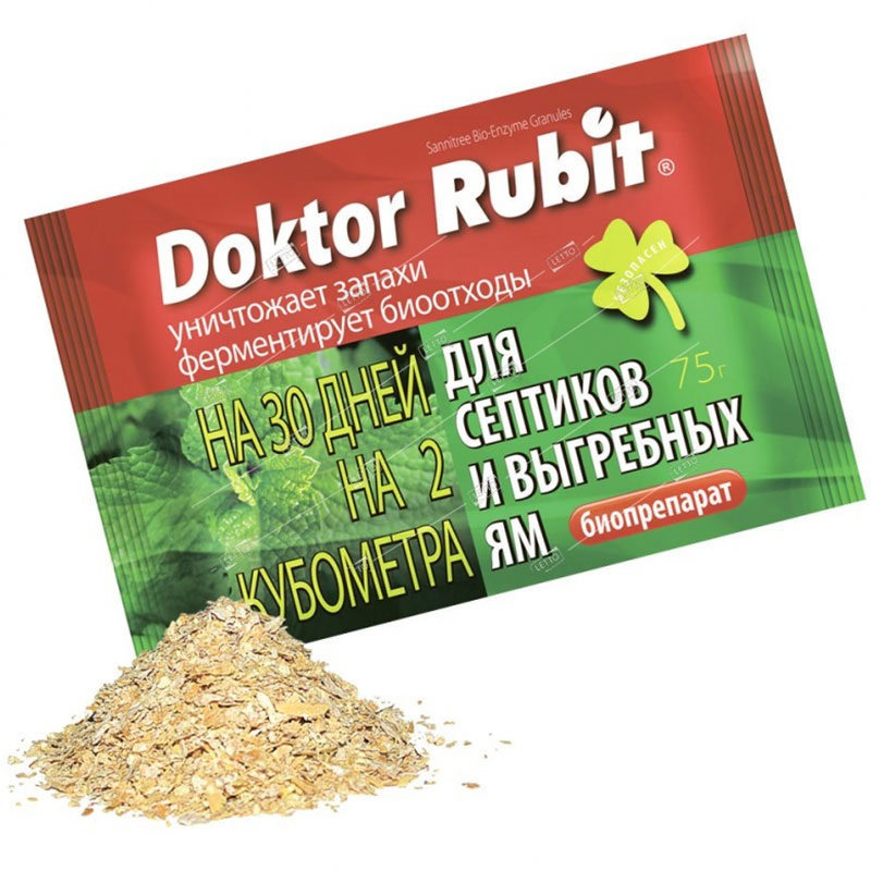Средство Доктор RUBIT (Рубит) для выгребных ям и септиков 75гр