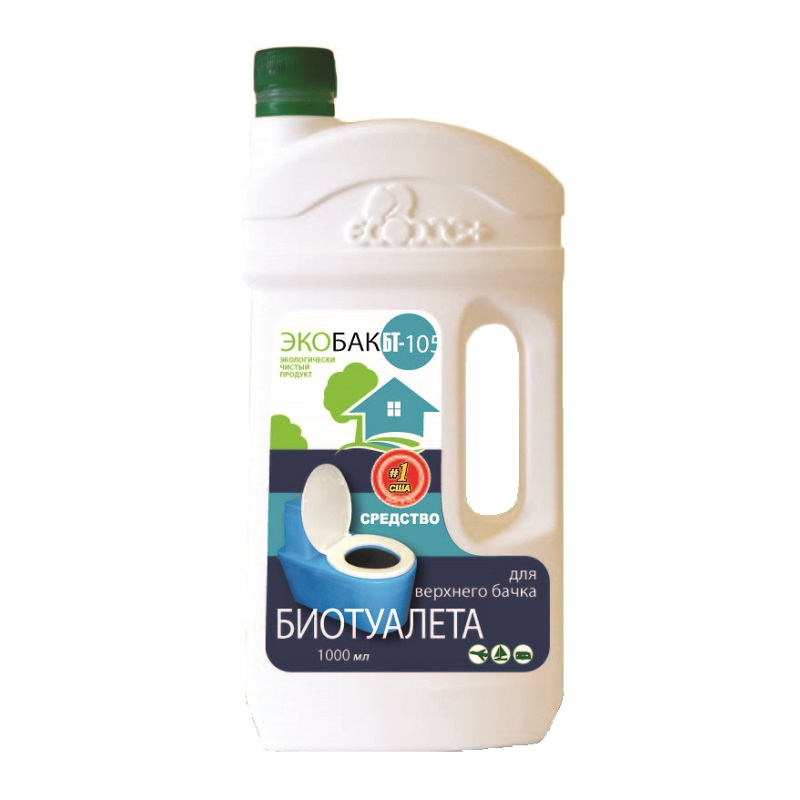 Средство для верхнего бачка биотуалета Экобак БТ-105, 1000 мл