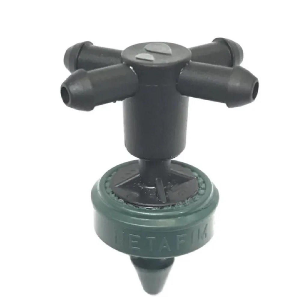 Разветвитель на 4 выхода для капельного полива, 3,5 мм, 10 шт. в наборе, черный