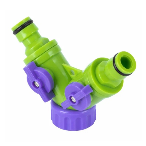 Разветвитель Palisad 2- х канальный, регулируемый, со штуцерами 66426