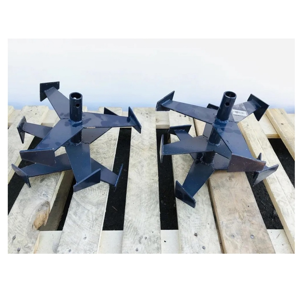 Культиваторы к мотокультиватору Крот Forza гусиные лапки, трехрядные, 360х230 мм вал 30 мм, 2 шт. ФМК30.360.230