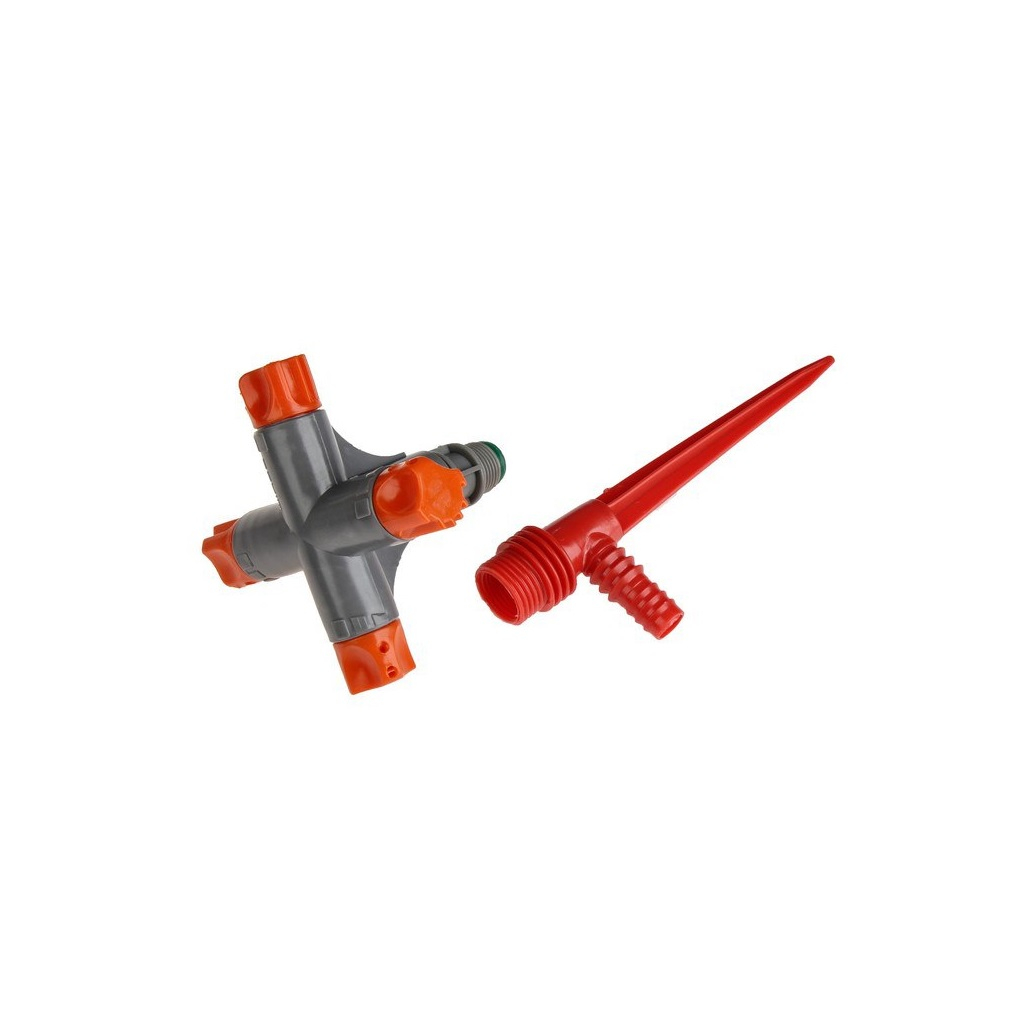 Распылитель 4-х лепестковый, 19 кв.м., 1/2, 5/8, 3/4 дюйма, на колышке, пластик