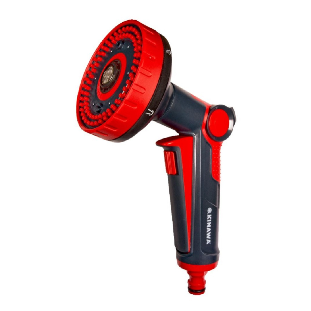 Пистолет-распылитель Okinawa 2512, 6 режимов, пластиковый, с клавишей для растений