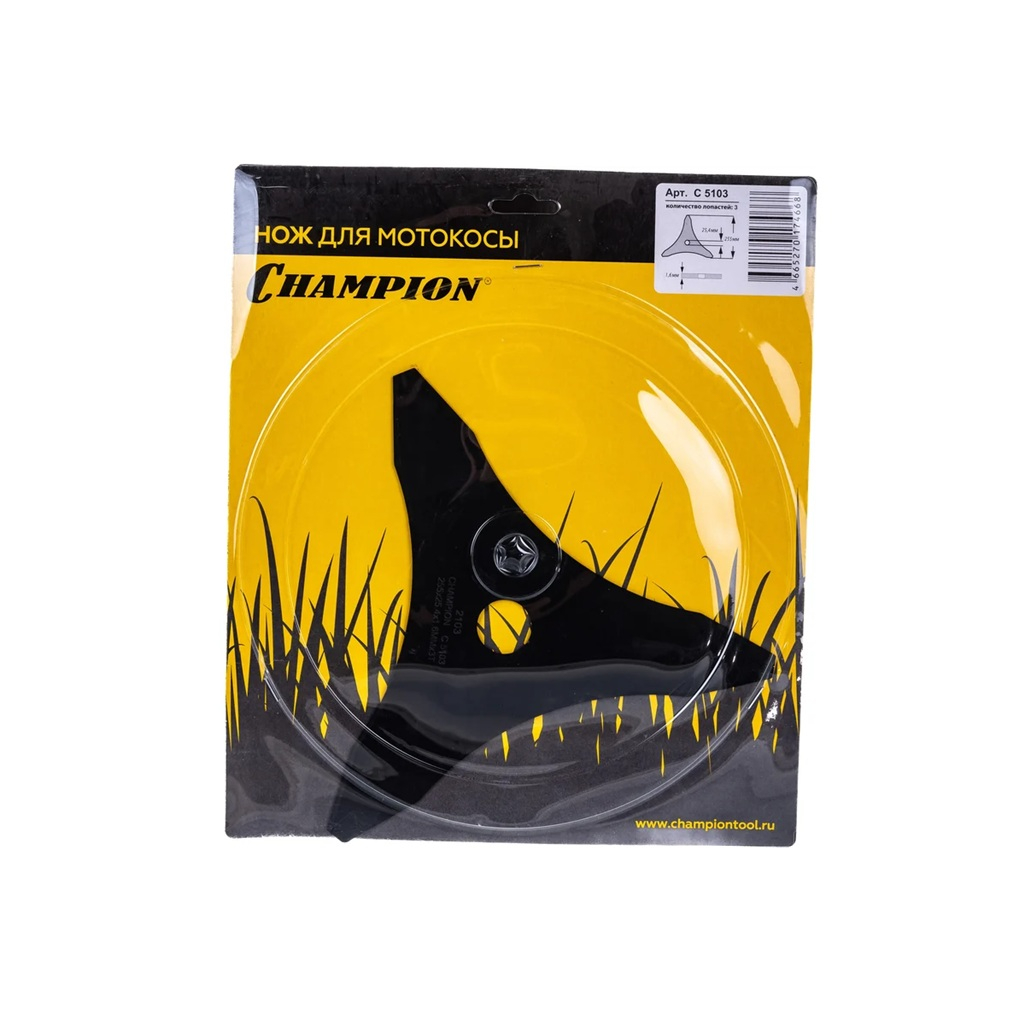 Нож для триммеров Champion С5103 для кошения жесткой, густой сухой травы