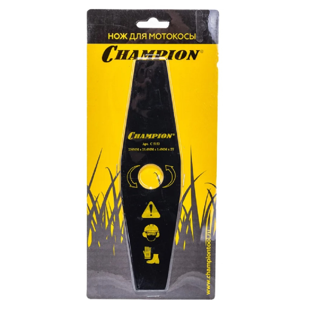 Нож для мотокосы Champion С5153 для жесткой травы, быстрая резка