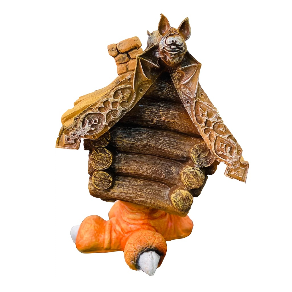 Фигура садовая декоративная Избушка на курьих ножках FG-12674, полистоун