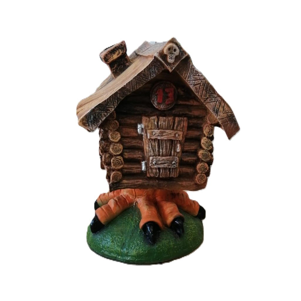 Фигура садовая декоративная Избушка малая FG-131282, полистоун
