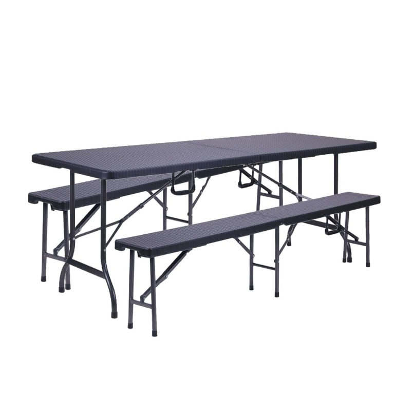 Мебель садовая Green days стол 180х75х72 см 2 скамейки (нагрузка до 250 кг)