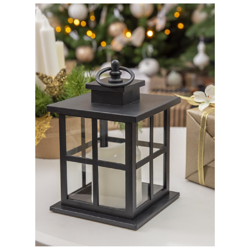 Светильник садово-парковый Чудесный сад 726 Мюнхен, h-18 см, мерцающий, IP44, на 3xAAA, черный