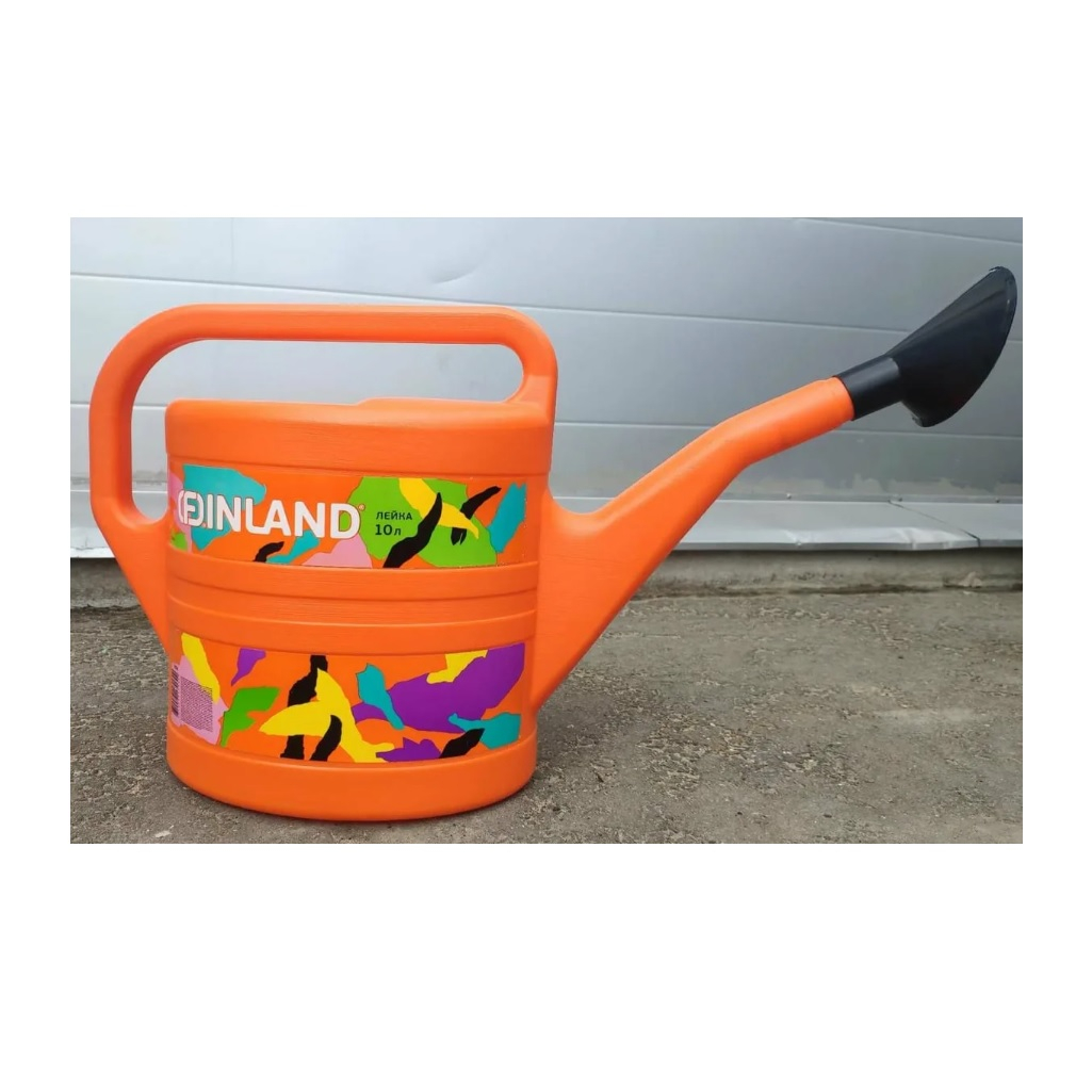 Лейка садовая Finland 2054, пластиковая, 10 л для полива растений на дачном участке