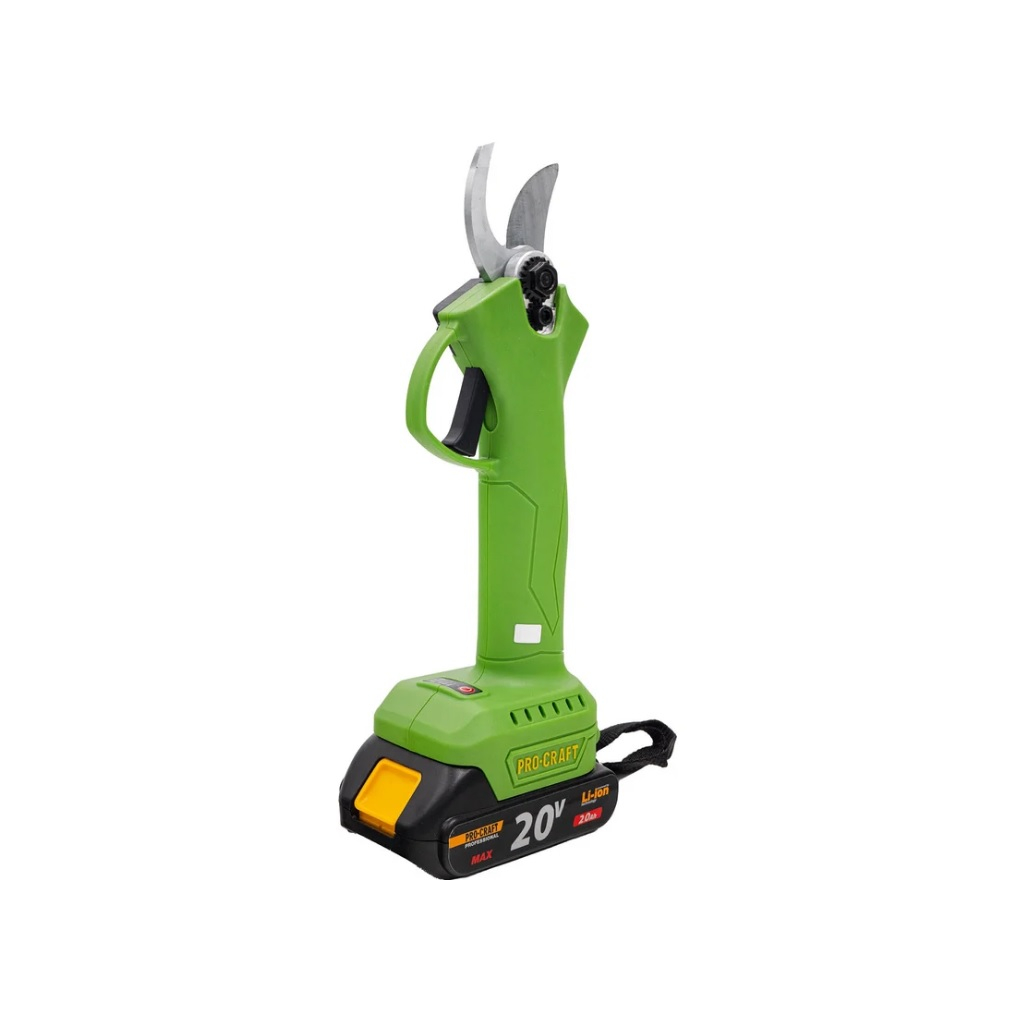 Секатор аккумуляторный Procraft ES18LiB, 20В, 1 аккумулятор, 2.0Ah, зарядное устройство