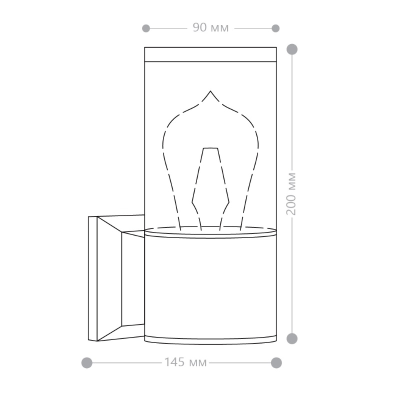 Светильник садово-парковый Feron Бостон DH1301 черный