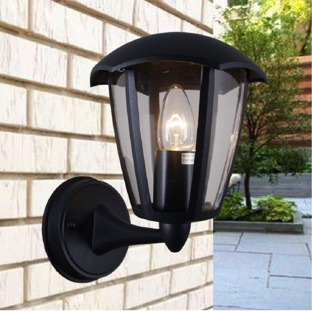 Фонарь настенный Reluce 08304-9.2-001SJ BK для освещения придомовых территорий