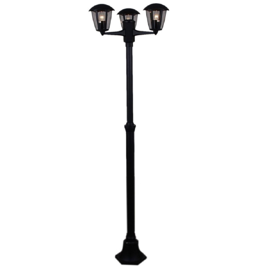 Фонарь напольный Reluce 08304-0.7-001SJ 2.2 м BK для уличного освещения