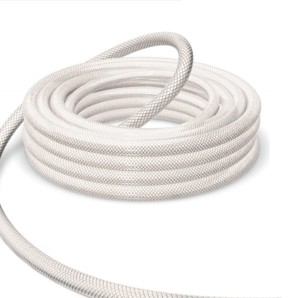 Шланг для насосов прозрачный армированный d 25 мм, бухта 50 метров