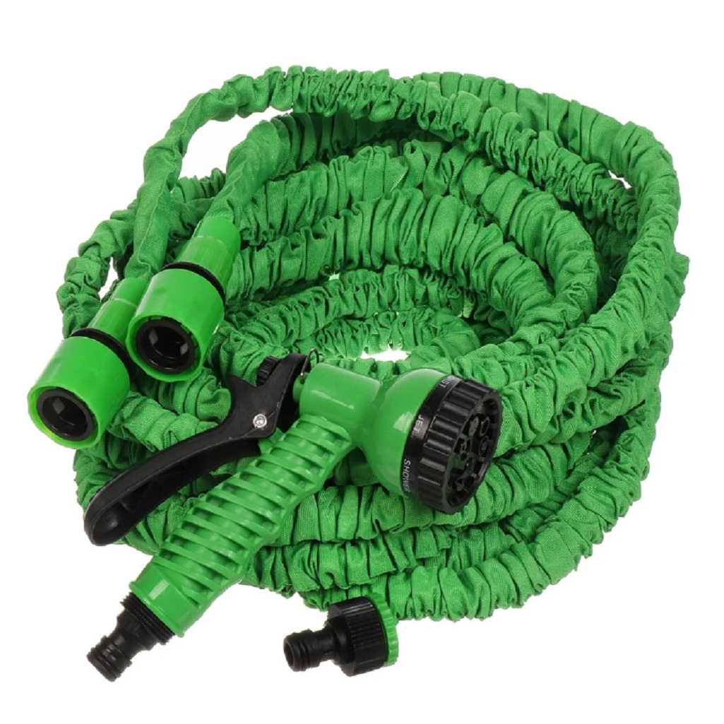 Шланг поливочный Grandy Expandable BT003, латекс, от 10 до 30 м, с пистолетом