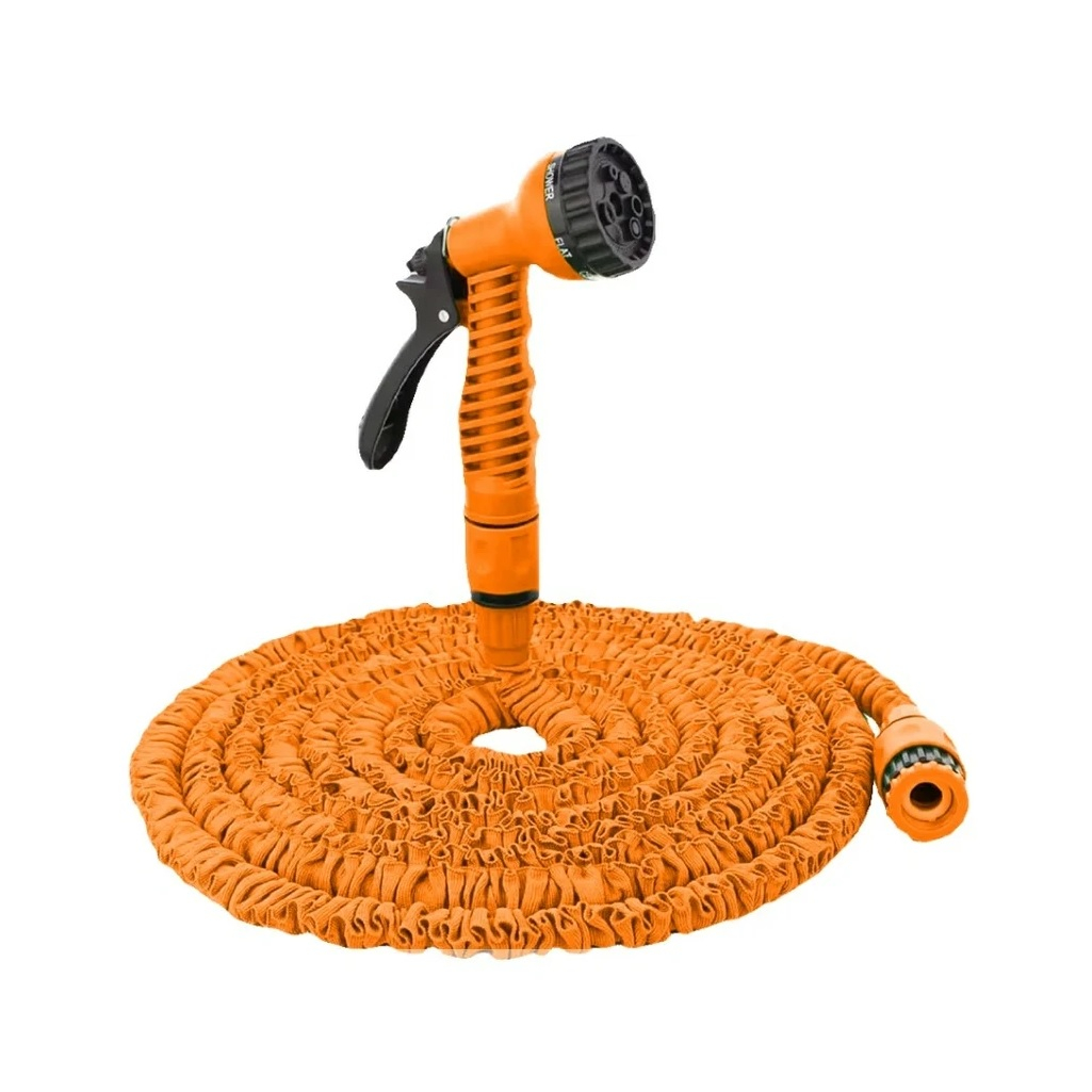 Набор для полива Вихрь, растягивающийся латексный шланг 15 м 73/7/2/25