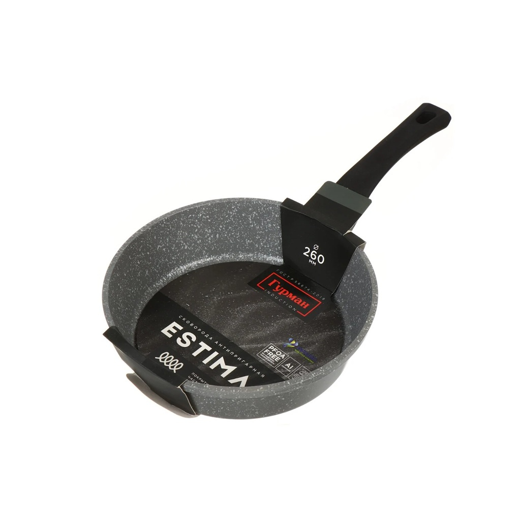 Сковорода Гурман Estima антипригарное покрытие, индукция 26см