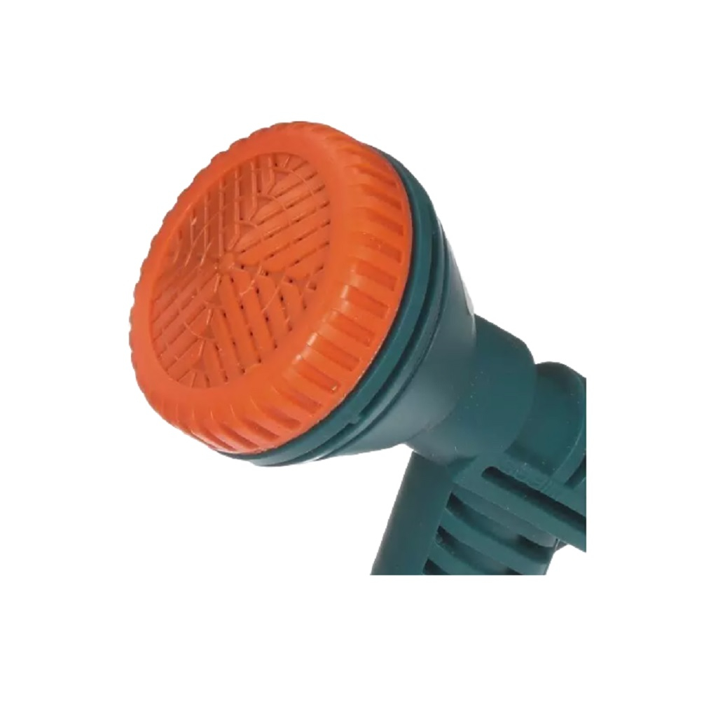 Душ-пистолет поливочный на шланг для сада 1/2 - 5/8 - 3/4, оранжево-серый