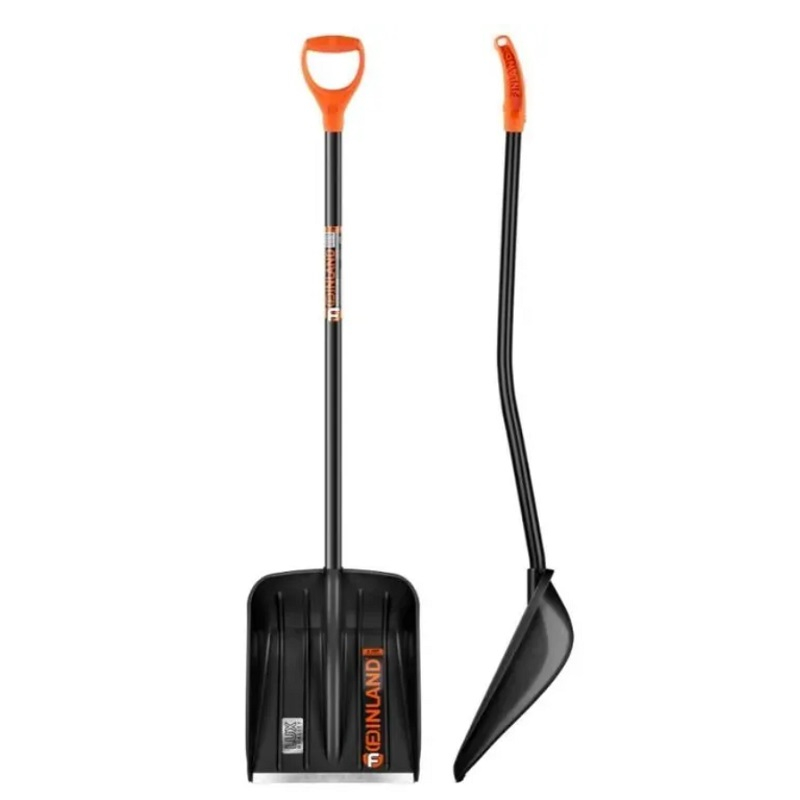 Лопата для снега ЦентроИнструмент Finland 2187-Ч с изогнутым черенком