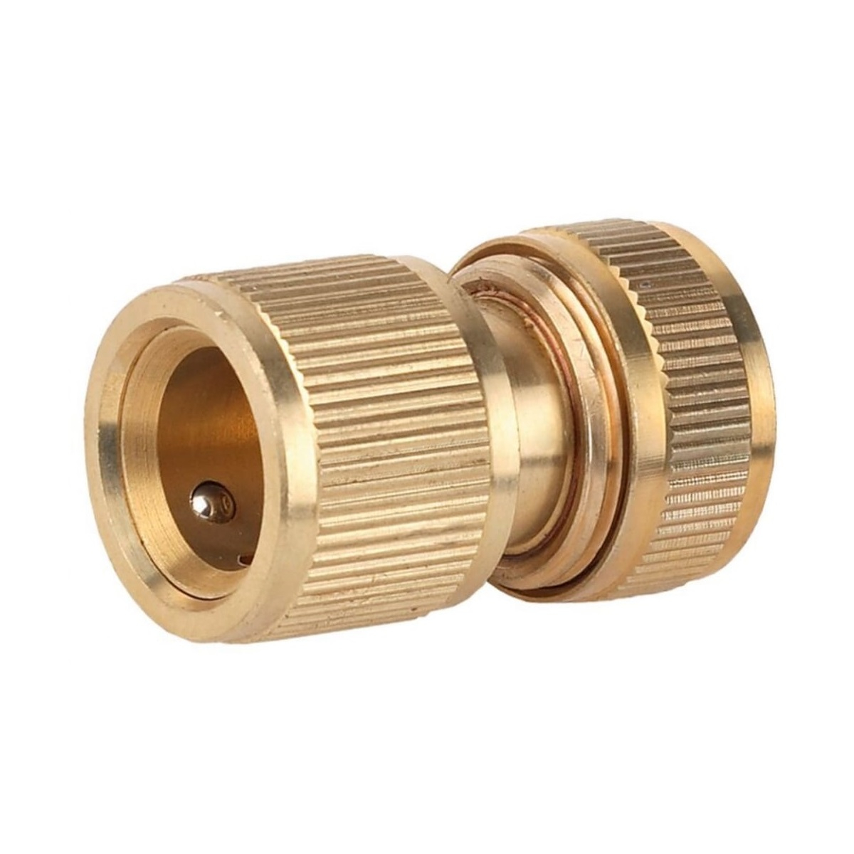 Соединитель GRINDA 1/2 с автостопом латунный