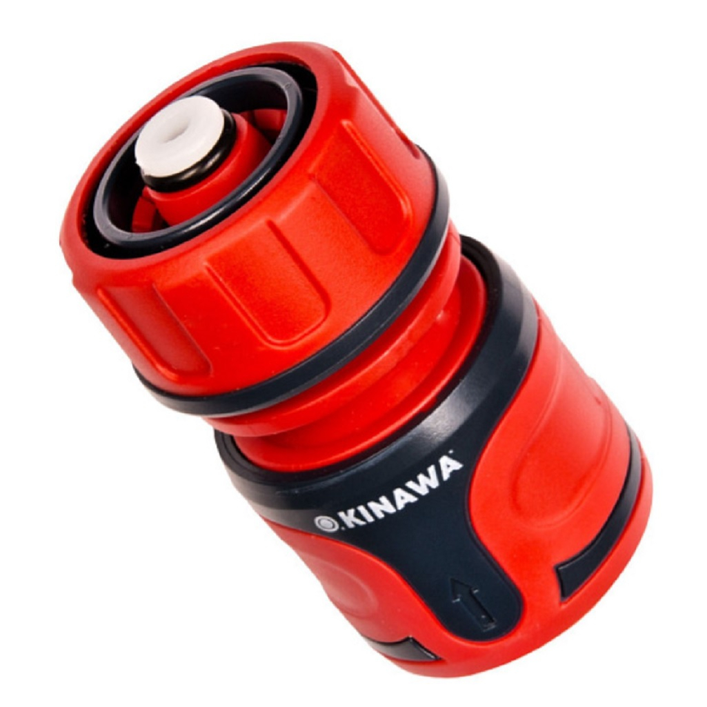 Соединитель Okinawa 2489 быстросъёмный, аквастоп 1/2, для шлангов и систем капельного полива