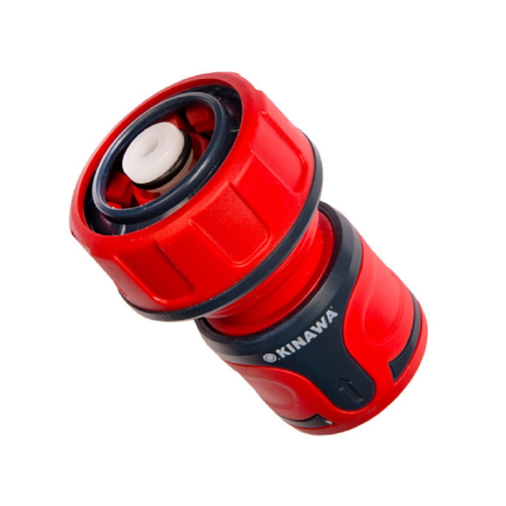 Соединитель для шланга Okinawa 2491, пластик, быстросъёмный, аквастоп 3/4