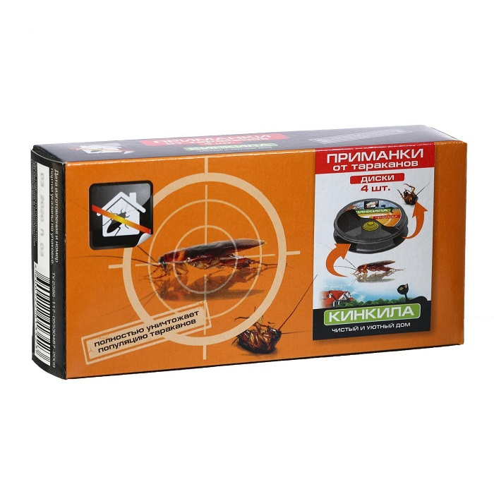Средство от тараканов приманка КИНКИЛА диск 4 шт