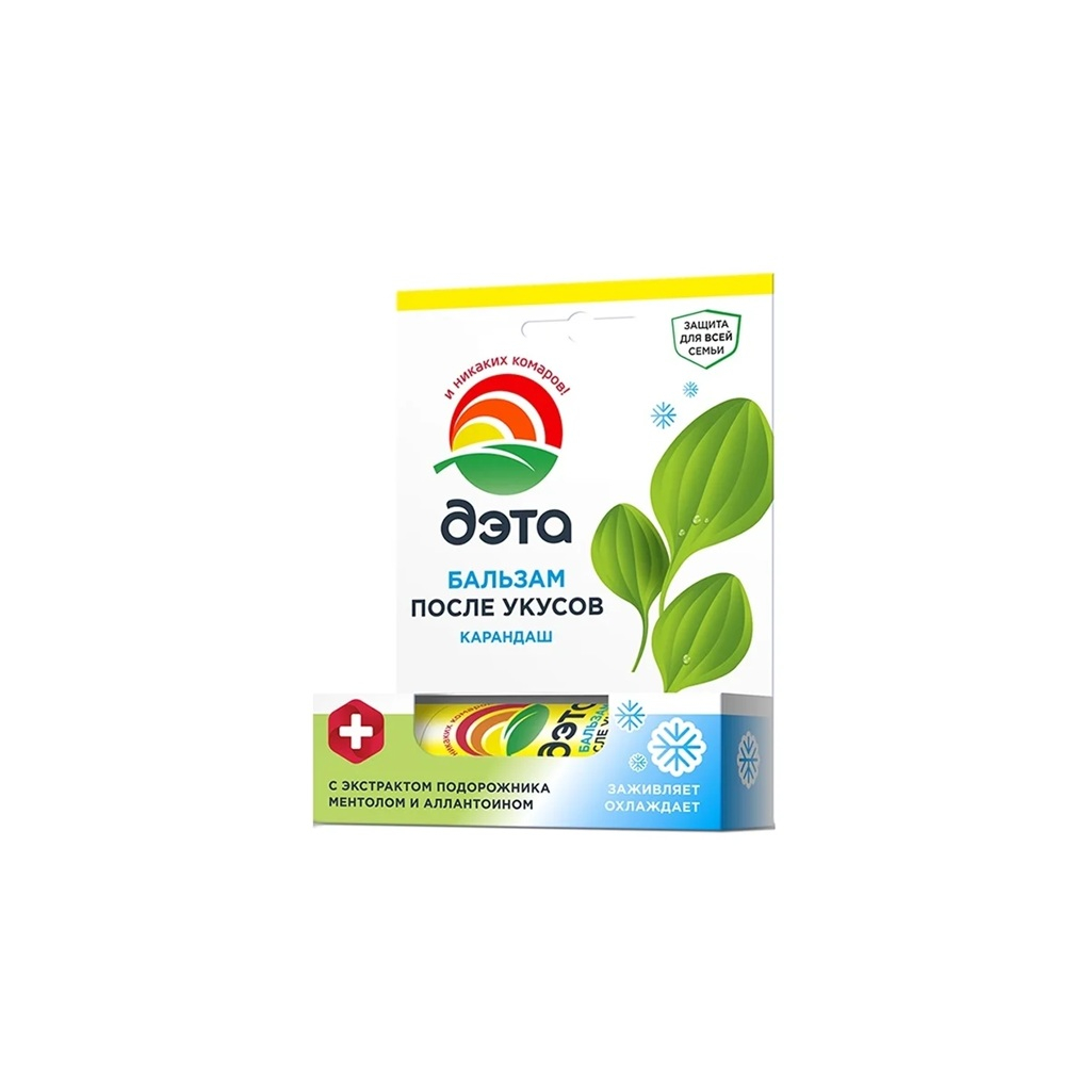 Бальзам-карандаш после укусов ДЭТА с экстрактом подорожника 10 мл 66790507