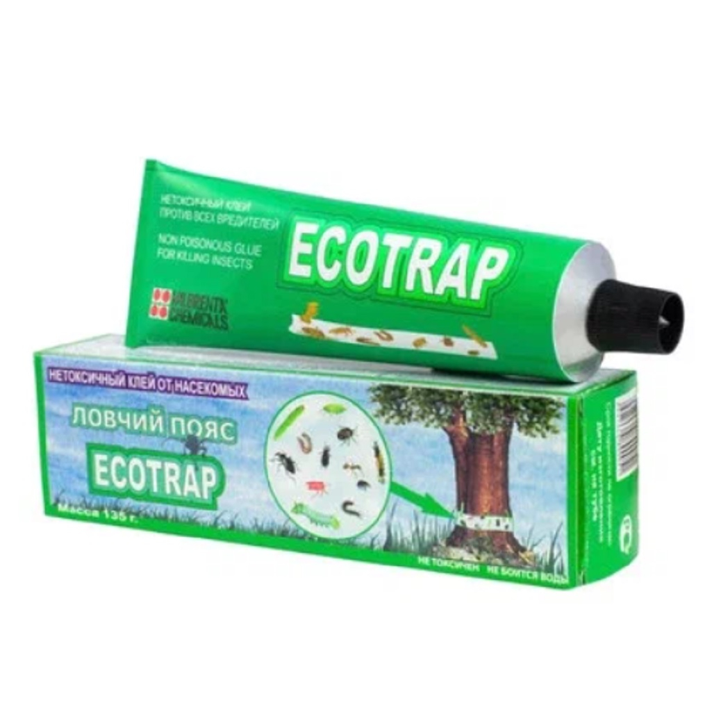 Пояс ловчий клей Ecotrap против насекомых-вредителей, несмывающийся, 135 г