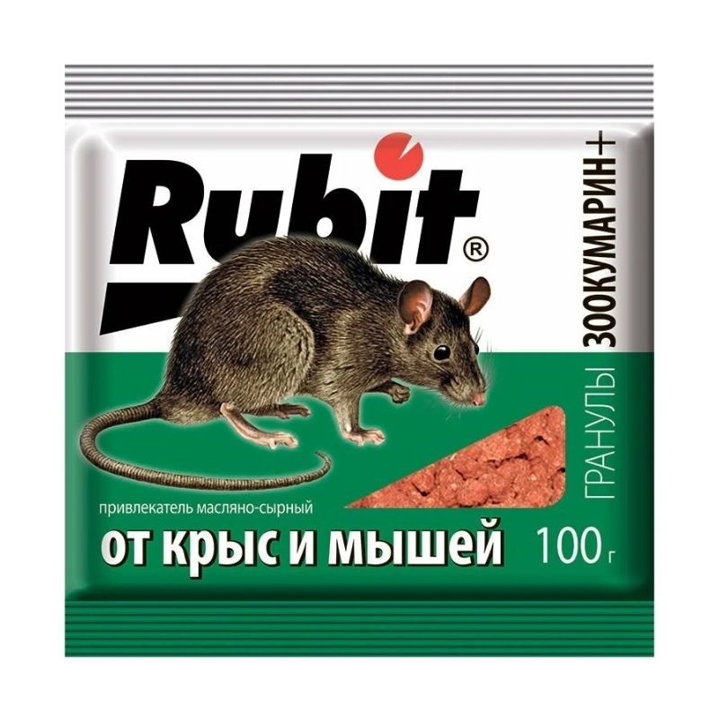 Зоокумарин Рубит+ гранулы сырный 100 г