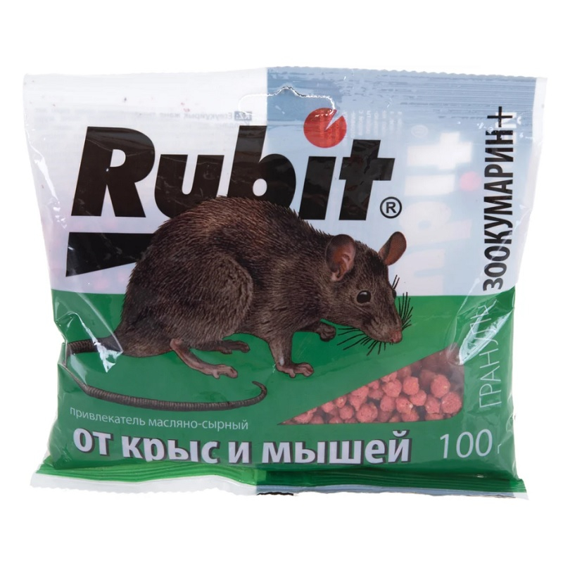Зоокумарин Рубит+ гранулы сырный 100 г