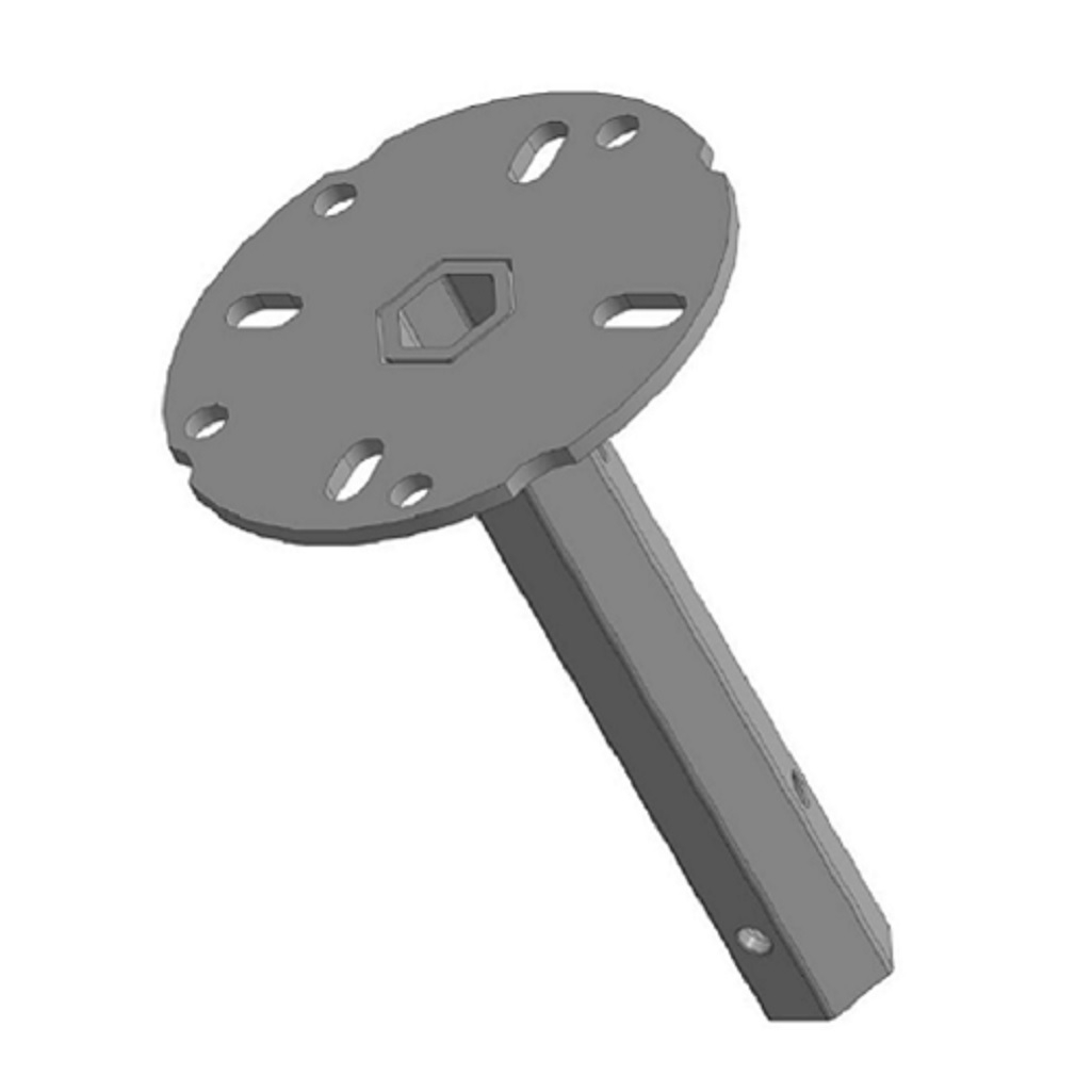 Ступица колеса МБ S-24 210 мм универсальная для крепления на мотоблок навесного оборудования