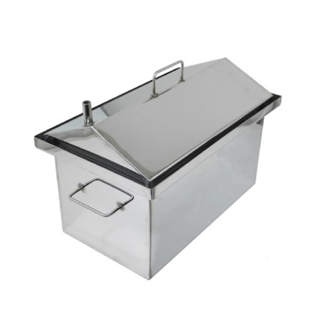 Коптильня Элит Стандарт домик (толщина дна 2 мм) нержавеющая сталь, 400х250х250 мм 