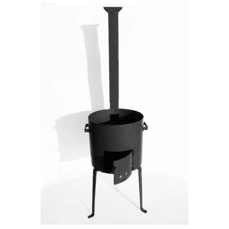 Печка под казан с трубой d-450 мм