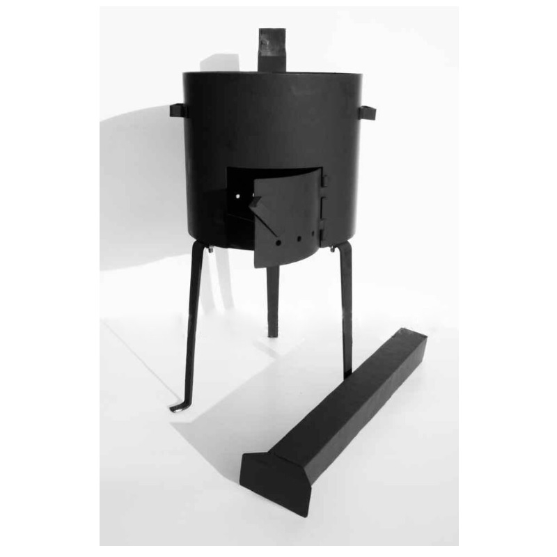 Печка под казан с трубой d-450 мм