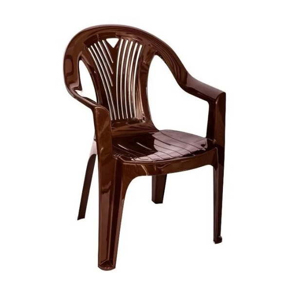 Кресло пластиковое Стандарт Пластик Салют цвет шоколадный 217507