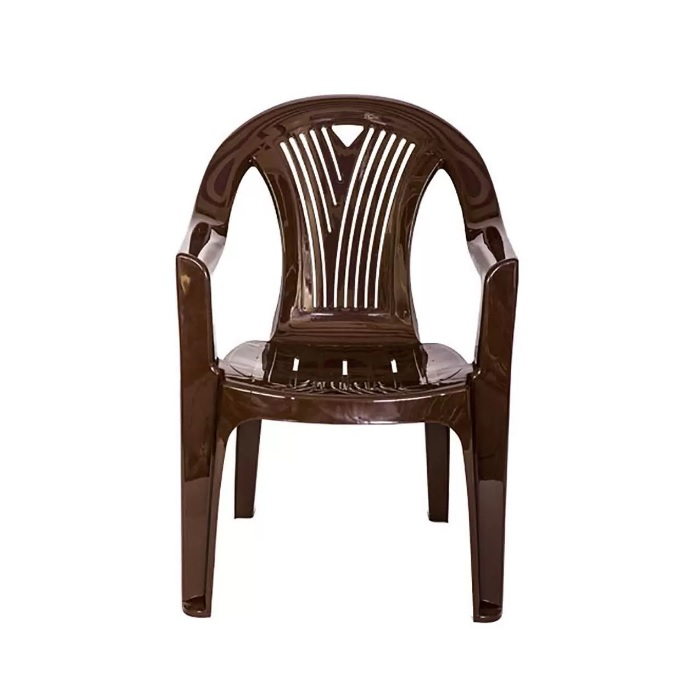 Кресло пластиковое Стандарт Пластик Салют цвет шоколадный 217507