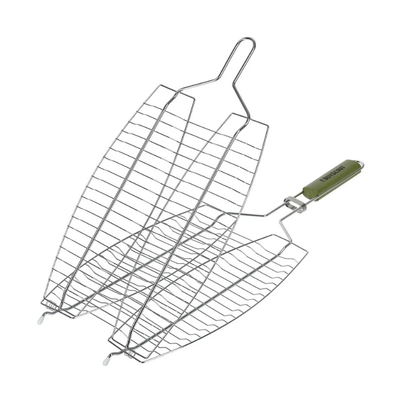 Решетка Boyscout для рыбы двойная 60х36х25х3.5 см