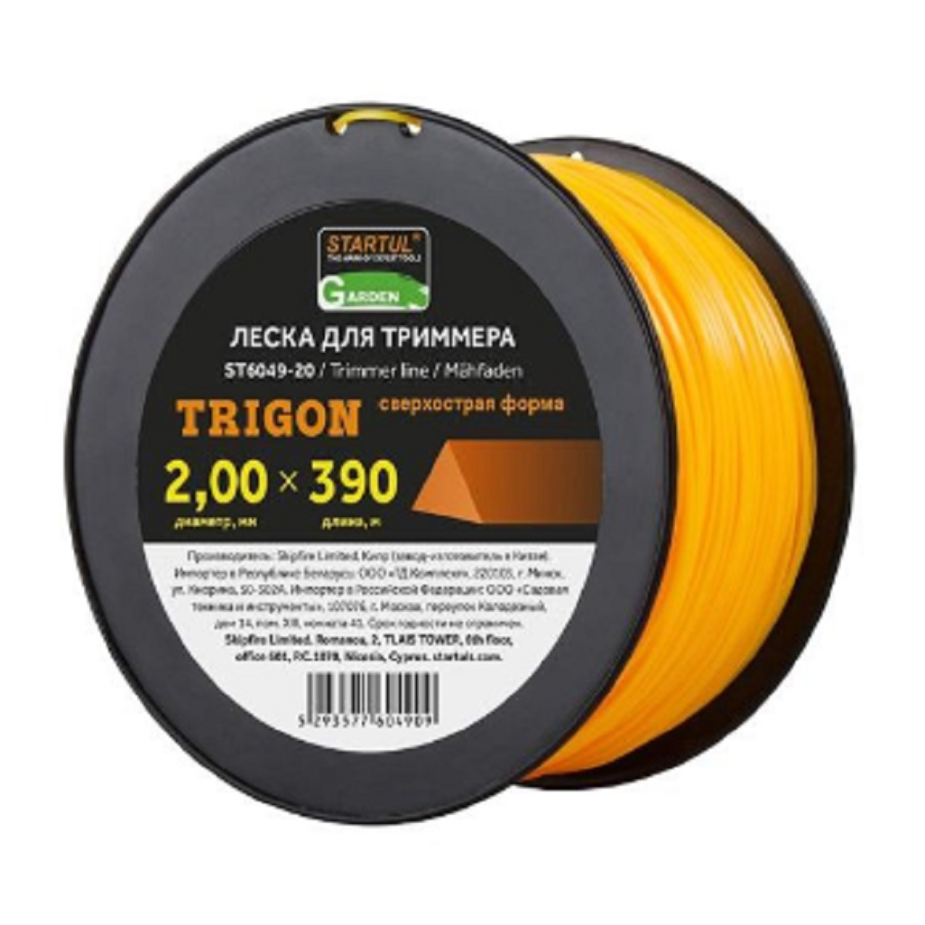 Леска для триммера STARTUL Garden ST6049-20, диаметр 2.0 мм, длина 390 м, треугольник