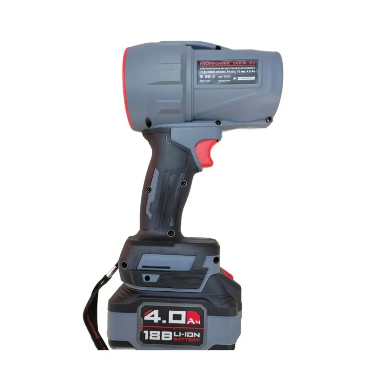Аккумуляторная воздуходувка Profipower Tornado DWDUB-18V 18В 1акк. 4 Ah+з.у. E0225