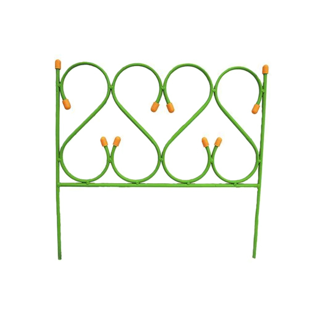 Забор Изящный мини, светло-зелёный, неразборный, 450х450 мм, 5 шт