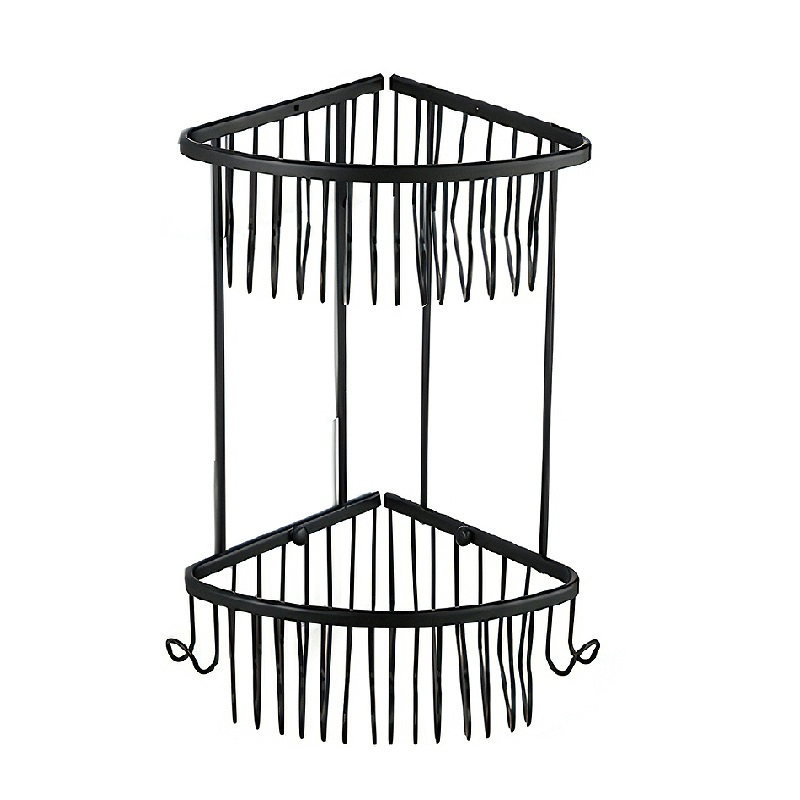 Полка угловая 2-ярусная черный Gappo G331-2