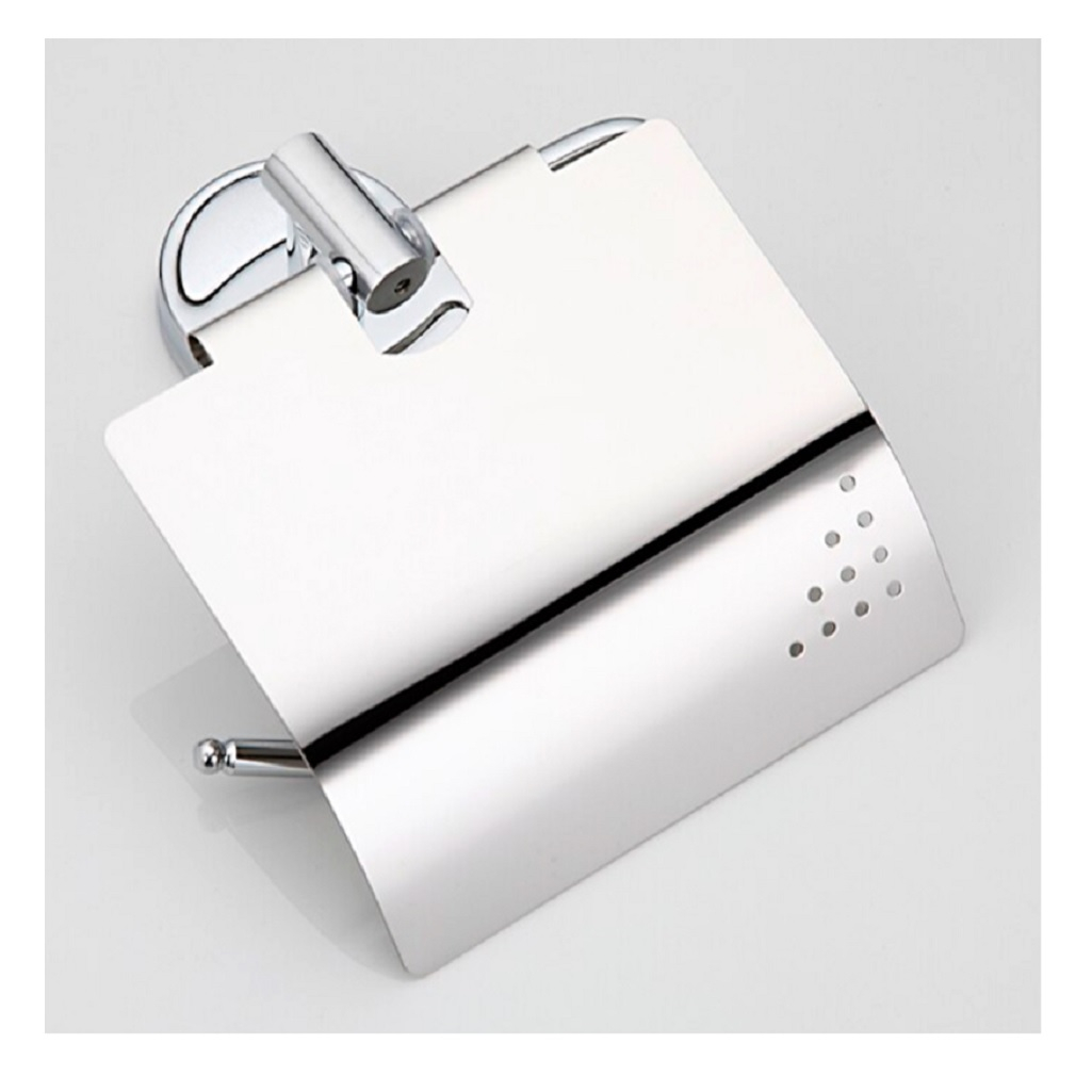 Держатель туалетной бумаги Frap F1903, латунь, современный стиль, хром